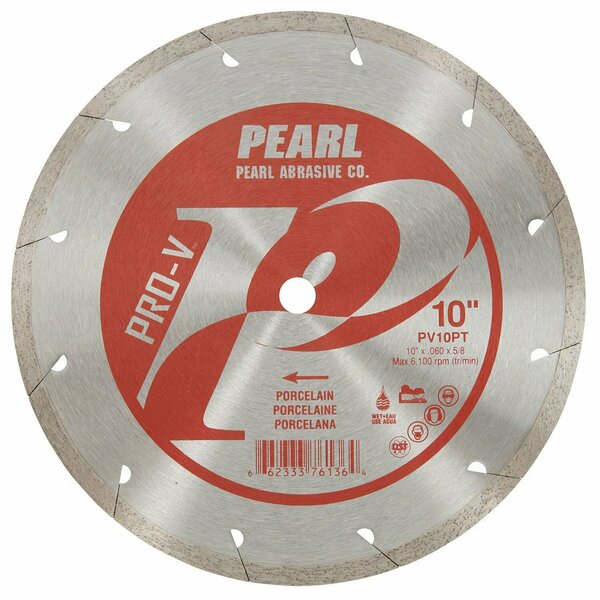 Pearl P2 Pro V Porcelain Blade 10 in. Diameter 5/8 in. Arbor PV10PT